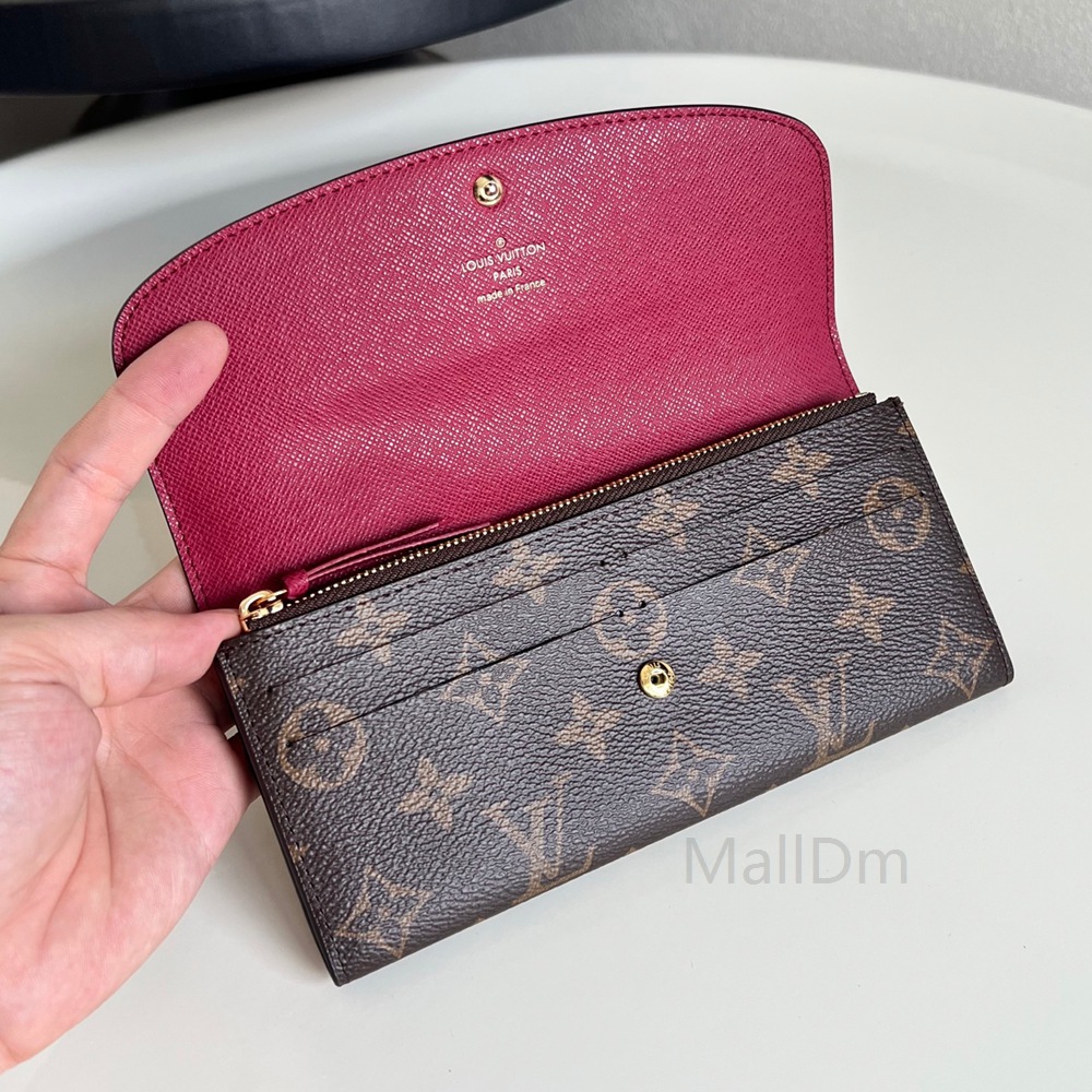 M60697 Emilie 錢包 紫紅色_5