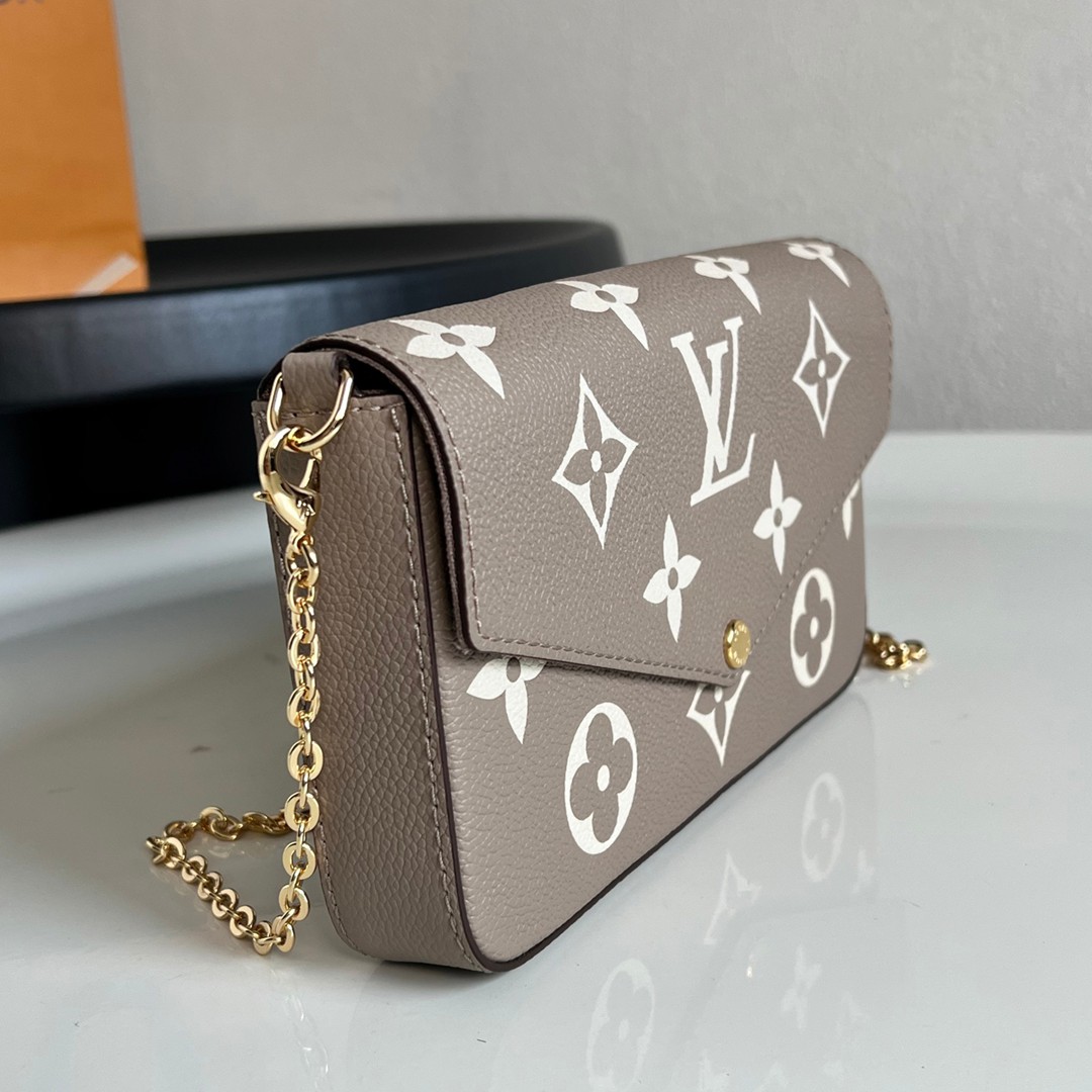 Ｍ69977 Pochette Félicie链条包杏色-2