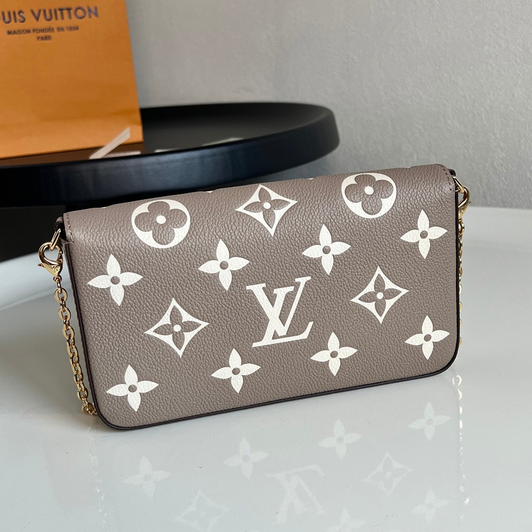 Ｍ69977 Pochette Félicie链条包杏色-3