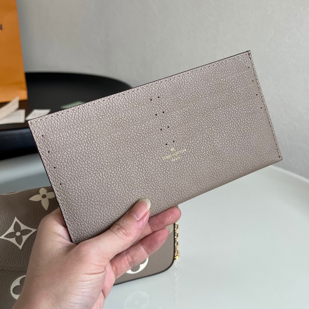 Ｍ69977 Pochette Félicie链条包杏色-7