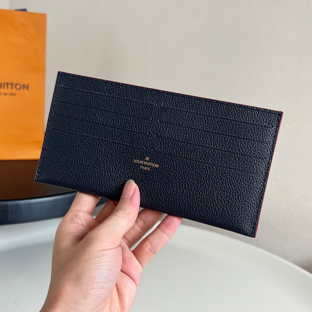 M64064 Pochette Félicie 藍色壓花鏈條包-7