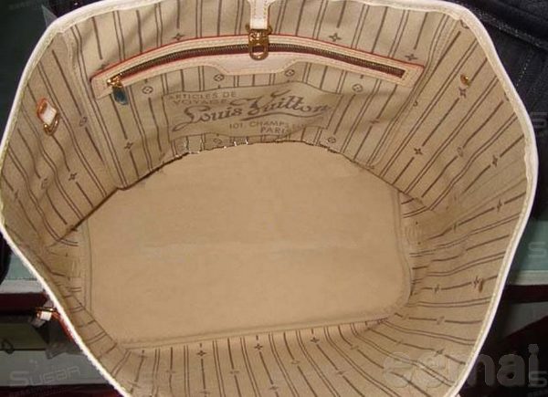 lv 棋盤格系列側背包購物袋n51107 中號-2