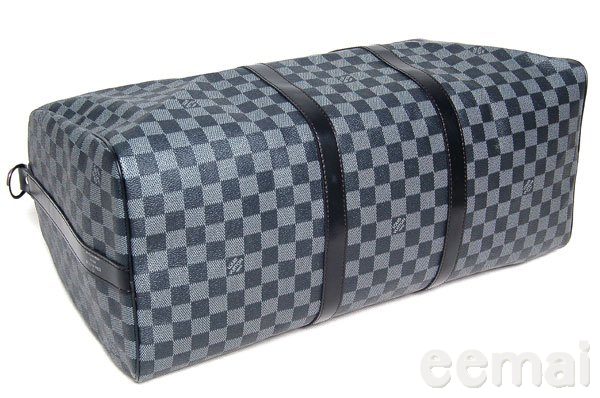 lv 黑棋盤格系列旅行袋N41415-3