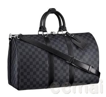 lv 棋盤格系列旅行袋N41418