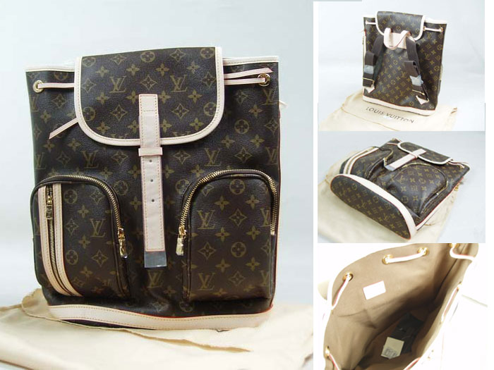 lv m40107經典老花束口後背包-2