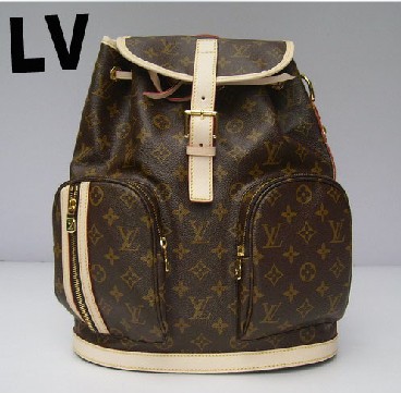 lv m40107經典老花束口後背包