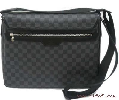 lv DAmIER GRAPHITE帆布黑色棋盤格RENZO斜跨包N51213-3