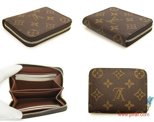 lv m60067 老花拉鏈零錢包-3