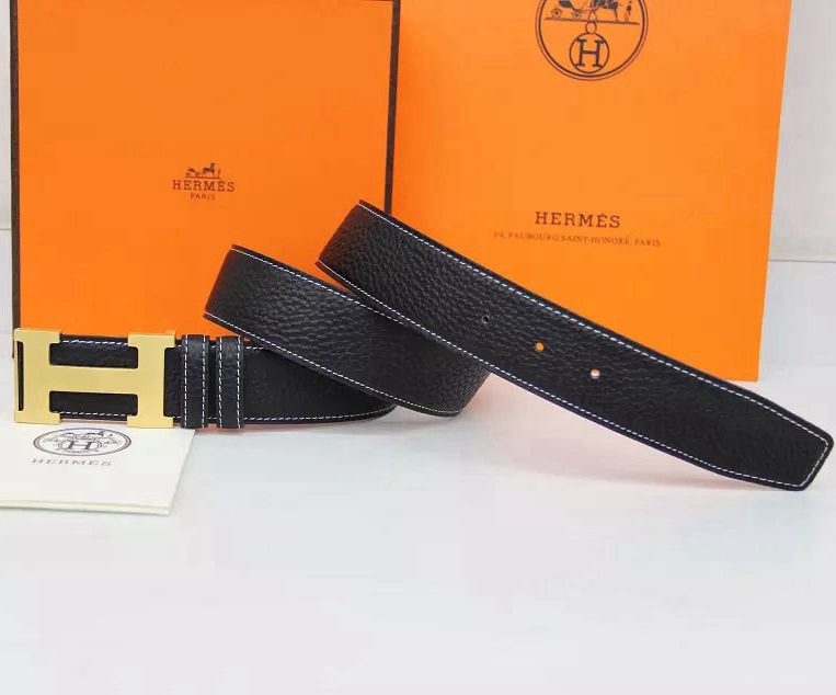 愛馬仕皮帶 牛皮 銅扣H002