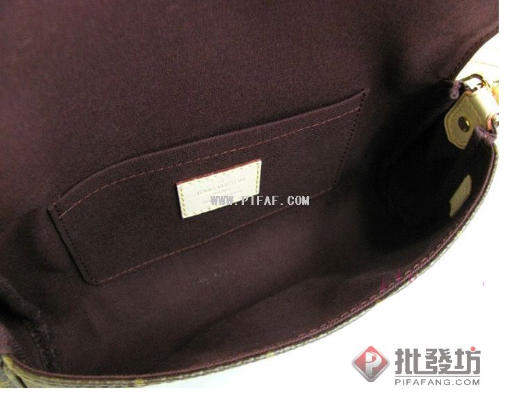 LV FAVORITE 經典LOGO手拿長肩背帶兩用晚宴包小號 m40717-3