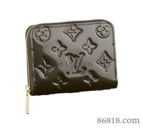 lv m93052 短款漆皮亮皮女士錢包 零錢包 Zippy coin purse系列