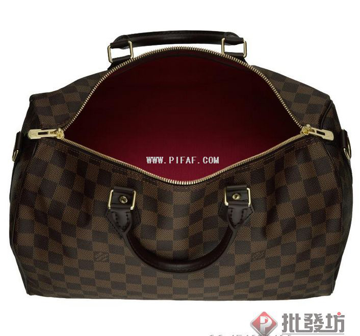 lv n41182 35CM棋盤格波士頓包-2