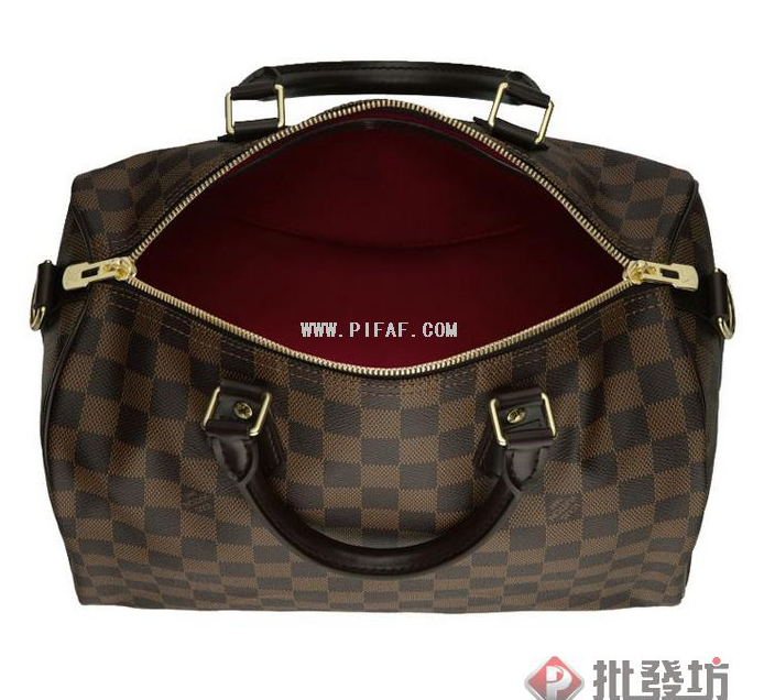 lv n41183 30CM棋盤格波士頓包-2