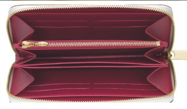 lv m60242 白色三十三彩拉鏈長夾-2