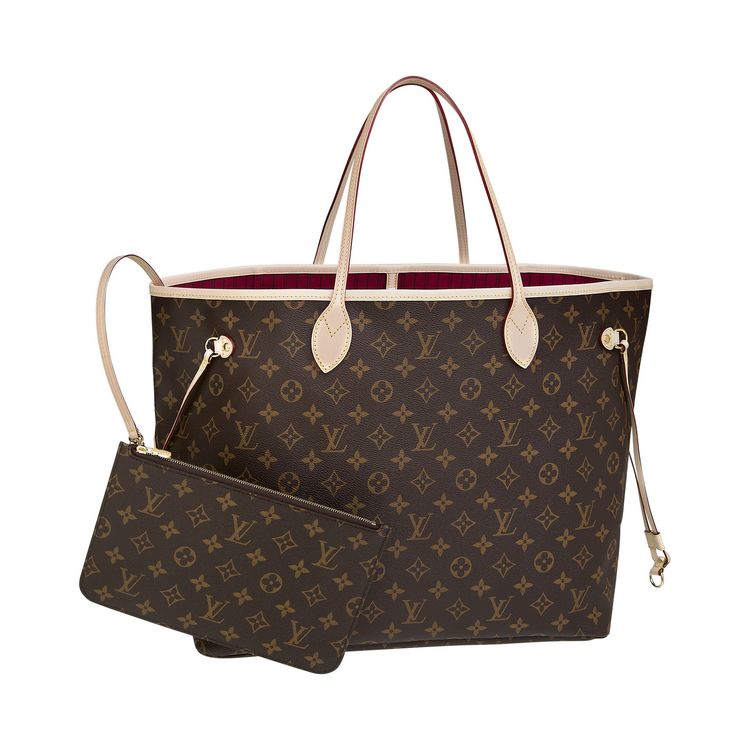 lv Neverfull-大號手袋-MONOGRAM-M40991熒光粉色
