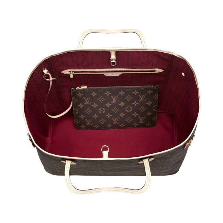 lv Neverfull-大號手袋-MONOGRAM-M40991熒光粉色-2
