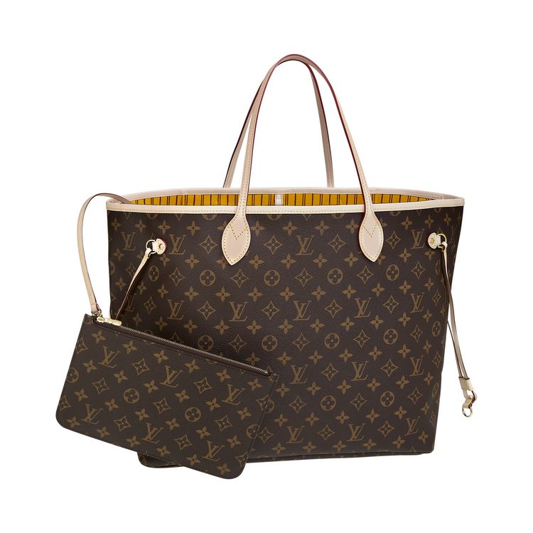 lv Neverfull-大號手袋-MONOGRAM-M40992 芒果色
