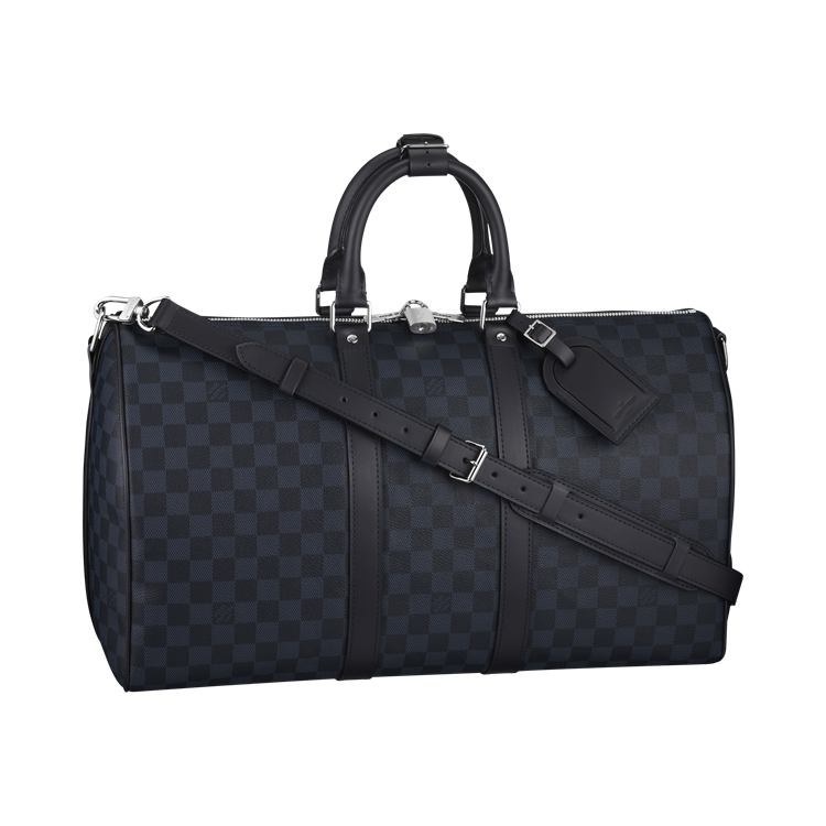 lv黑色棋盤格 旅行包Keepall-45-DAMIER-COBALT-N41349