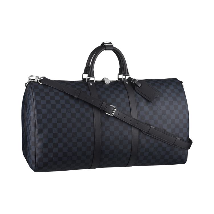 lv黑色棋盤格 旅行包Keepall-55-DAMIER-COBALT-N41356-2