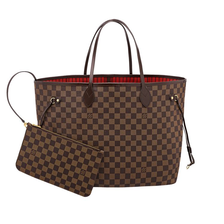 LV咖啡棋盤格 購物包大號Neverfull-GM-LG-DAMIER-EBENE-N41357