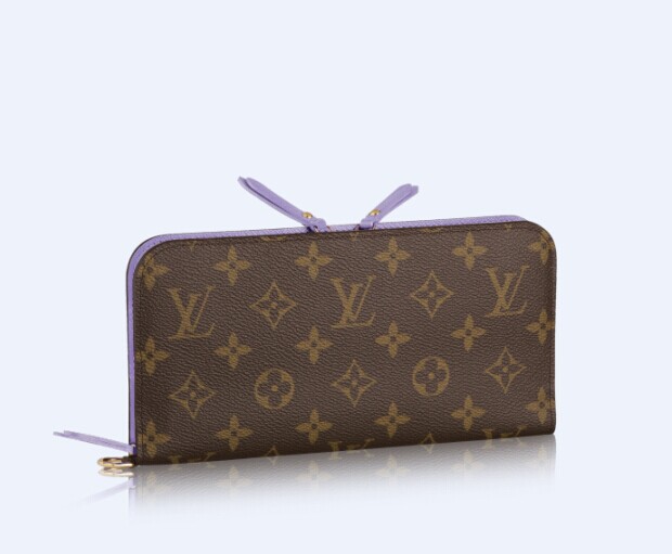 LV M60605 Insolite紫色兩折長夾