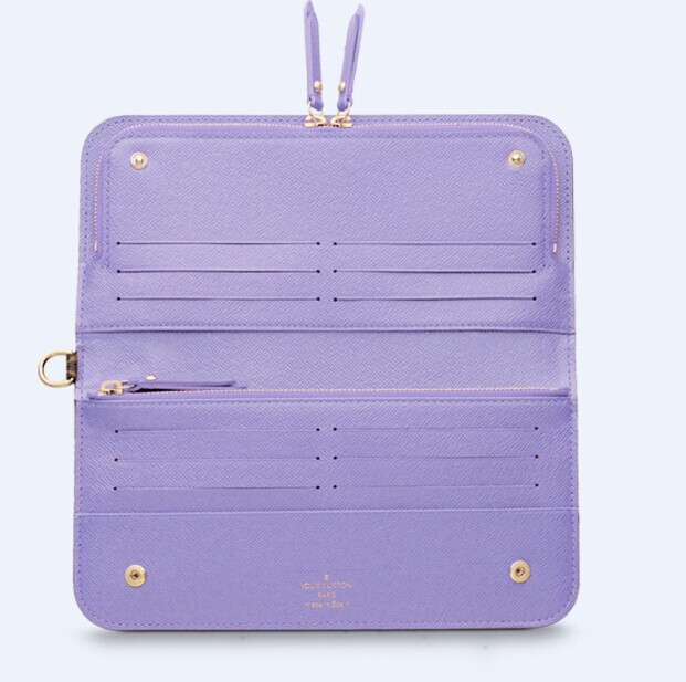LV M60605 Insolite紫色兩折長夾-2