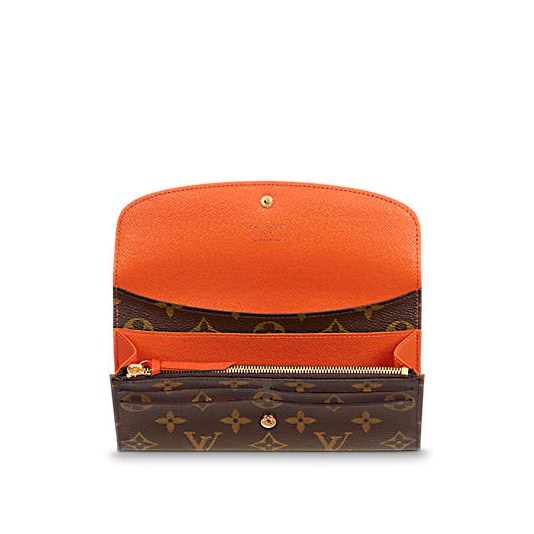 lv Emilie 錢夾 m60696 橘色-2