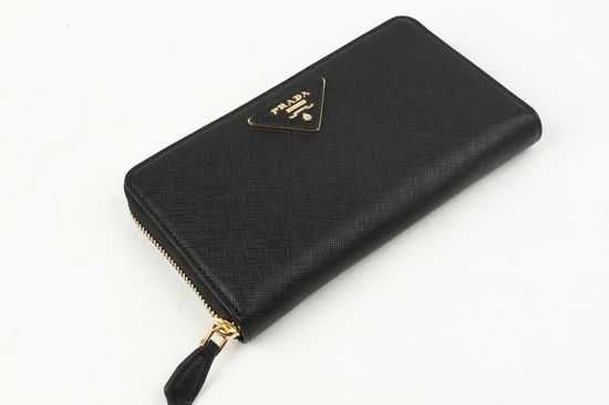 PRADA 長夾0506黑色-3