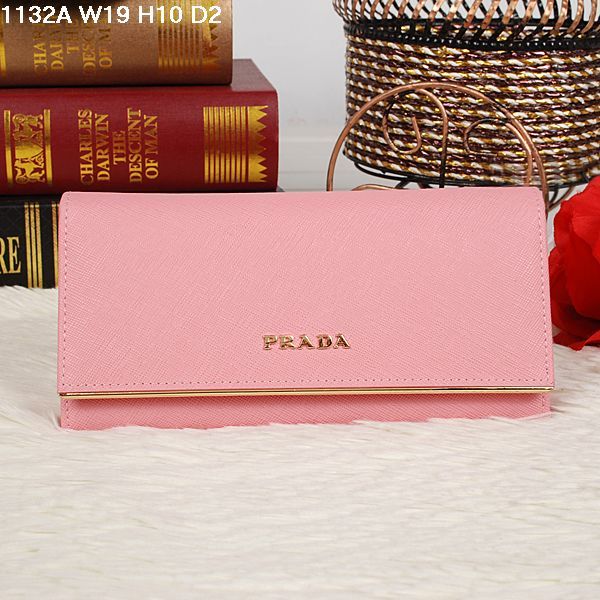PRADA 長夾1132A 粉紅