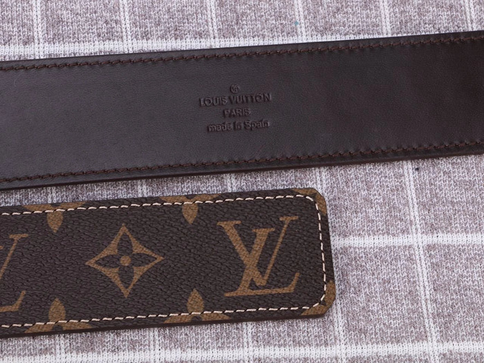 LV V扣 皮帶 牛皮 多色	-3
