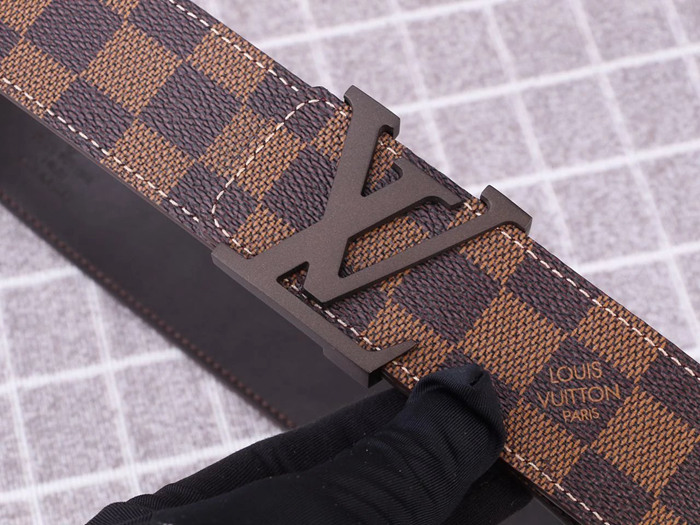 LV V扣 皮帶 牛皮 多色	-6