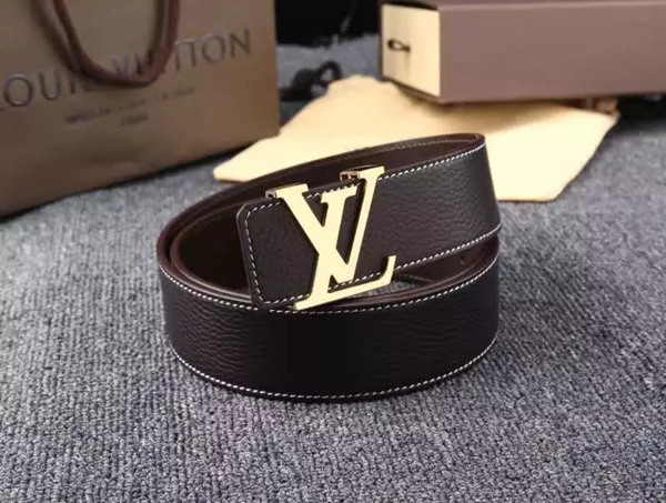 LV 原版 頭層牛皮 皮帶 寬40mm-7