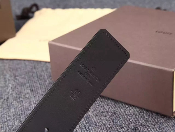 LV 原版 頭層牛皮 皮帶 寬40mm-9