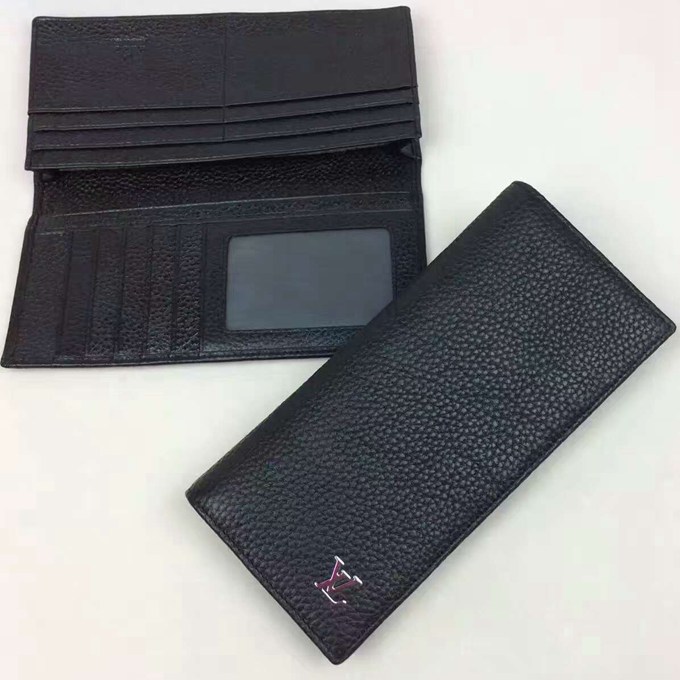 LV 牛皮 黑色長夾