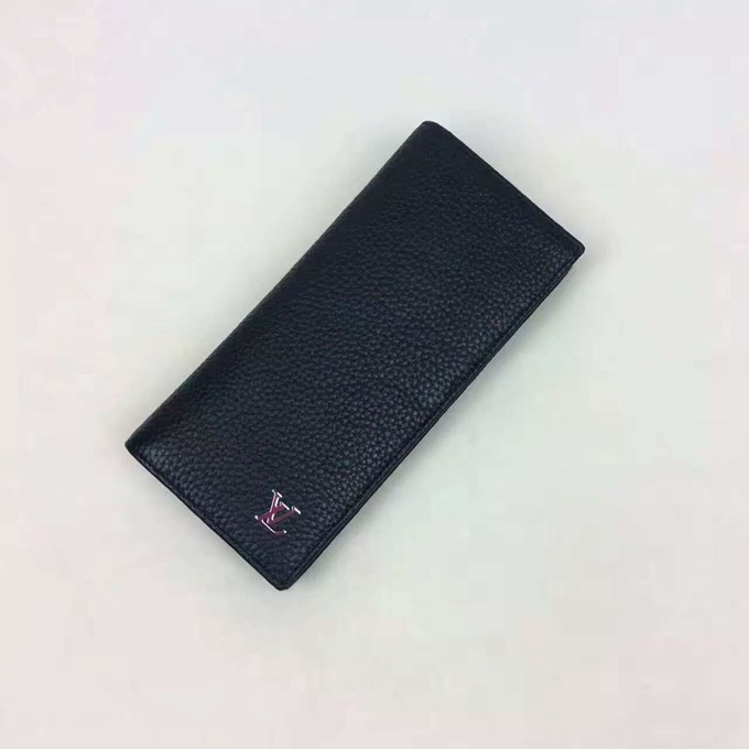 LV 牛皮 黑色長夾-2