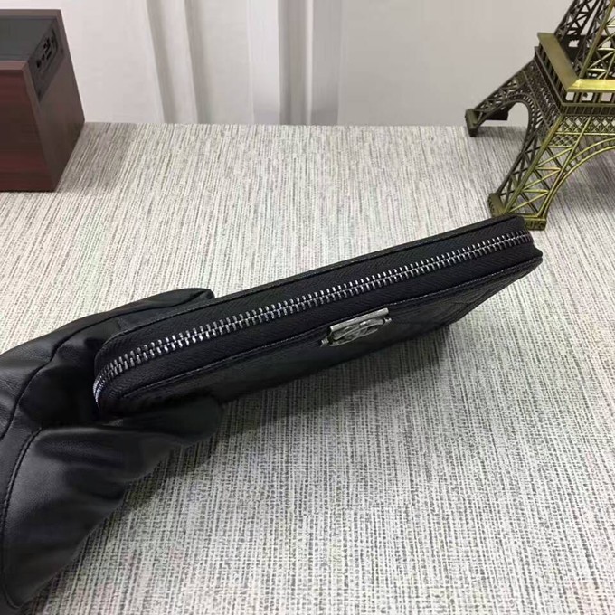 88711 魚子醬 單拉長夾  BOY系列 銀色五金-3