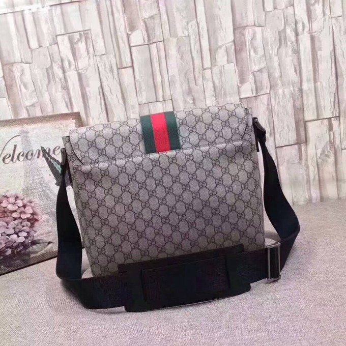 475432咖啡色PVC 斜背包-3