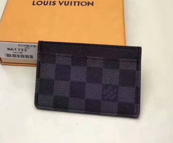 N61722 Damier 帆布 卡片夾 黑色格子