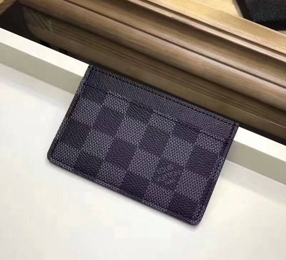 N61722 Damier 帆布 卡片夾 黑色格子-2