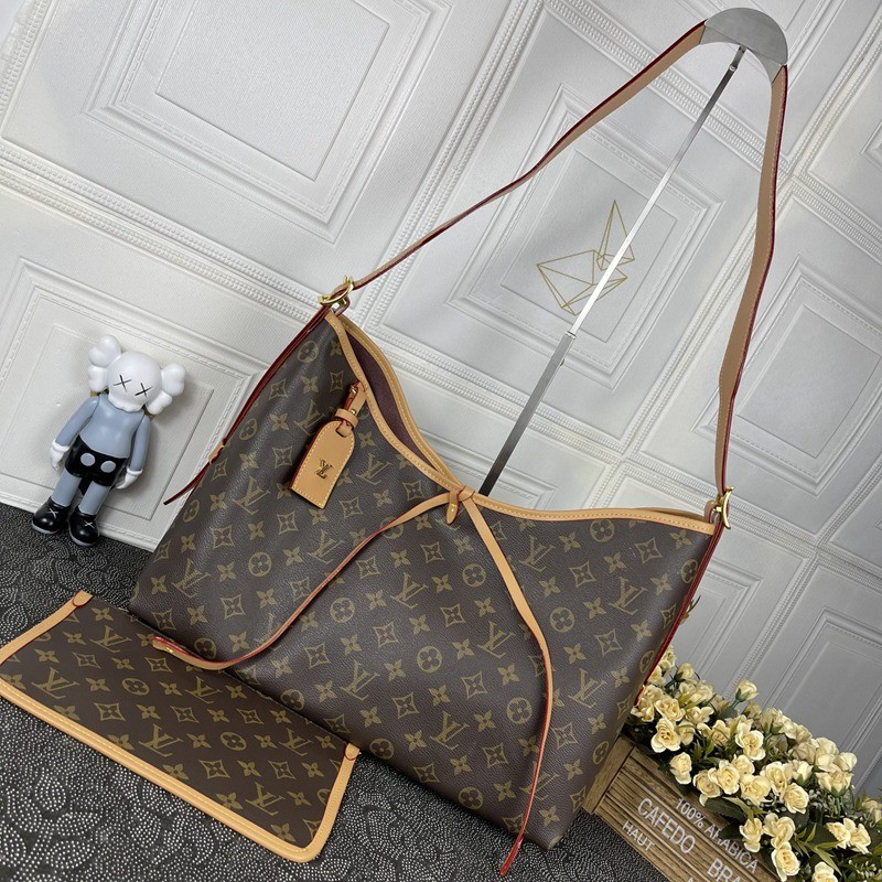 M46205 CARRYALL 老花 大號中古肩背包 39x30x15