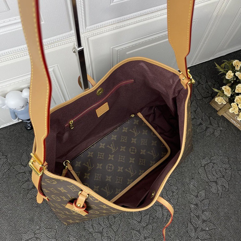 M46205 CARRYALL 老花 大號中古肩背包 39x30x15-9