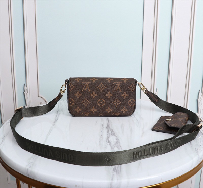 M80091墨綠 MULTI POCHETTE FeLICIE 三合一 17x9.6x3.5cm-6