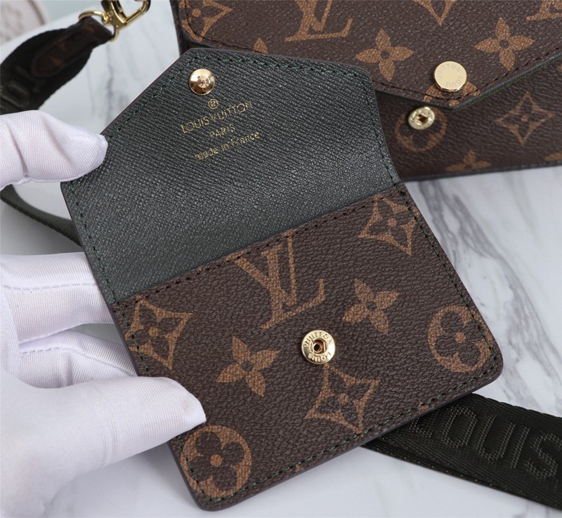M80091墨綠 MULTI POCHETTE FeLICIE 三合一 17x9.6x3.5cm-7
