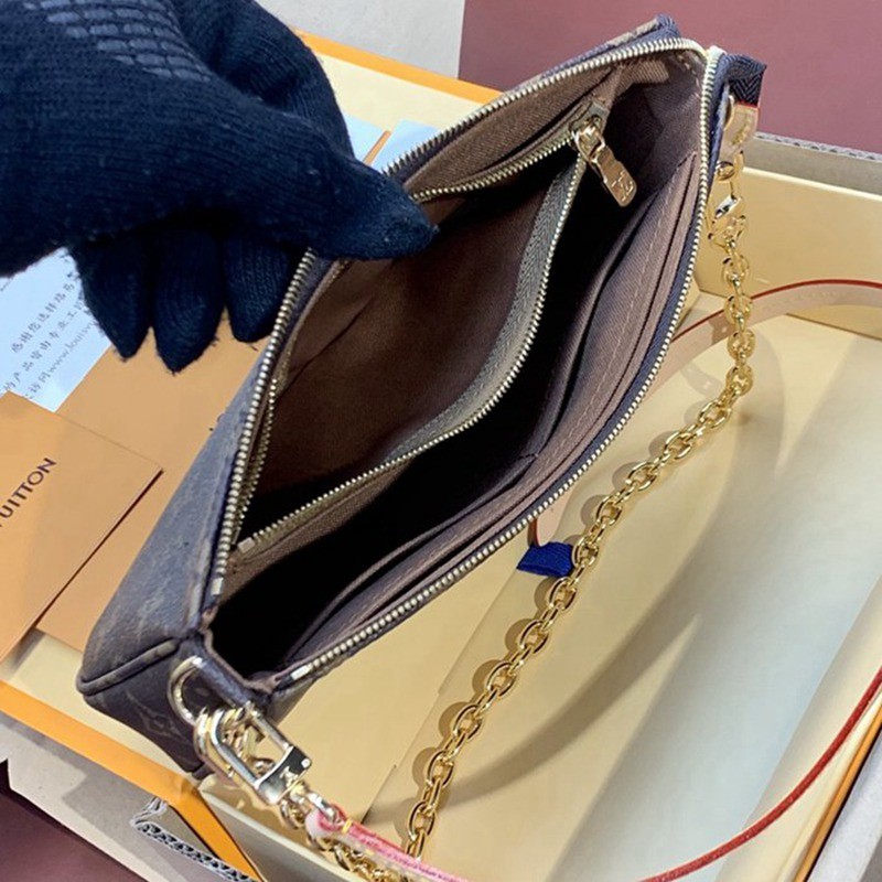 頂級原單 M82766 新版 大號麻將包 POCHETTE ACCESSOIRES 手袋23.5x13.5x4cm-4