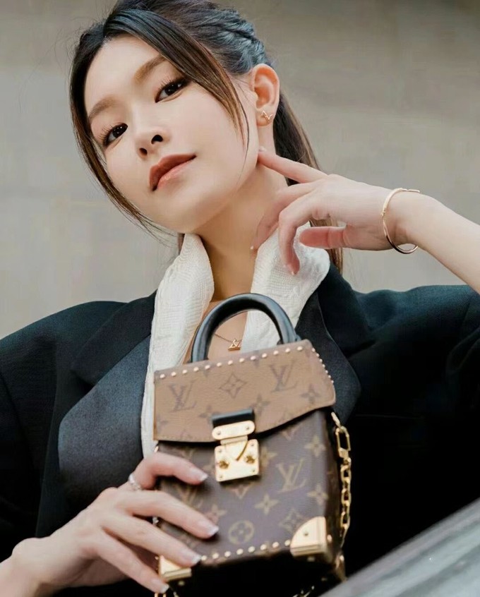 LV M82465 CAMERA BOX手袋 文詠珊同款爆款拼色盒子手機包單肩斜背包