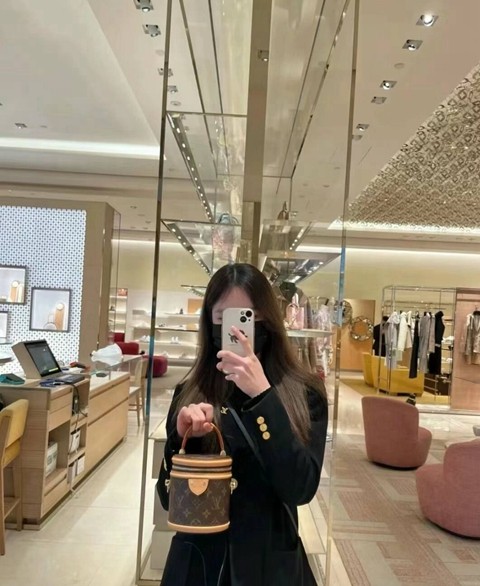 LV M82952 NANO CANNES 手袋 發財桶 爆款手提單肩包14.5 x 14 x 12CM-3