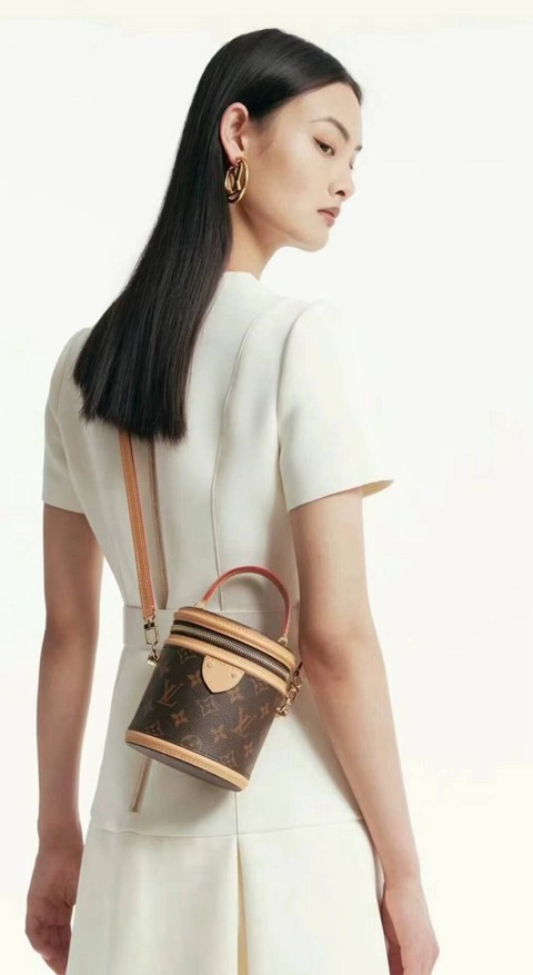 LV M82952 NANO CANNES 手袋 發財桶 爆款手提單肩包14.5 x 14 x 12CM-5