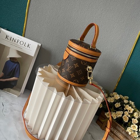 LV M82952 NANO CANNES 手袋 發財桶 爆款手提單肩包14.5 x 14 x 12CM-9