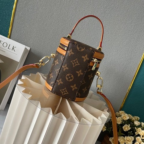LV M82952 NANO CANNES 手袋 發財桶 爆款手提單肩包14.5 x 14 x 12CM-11