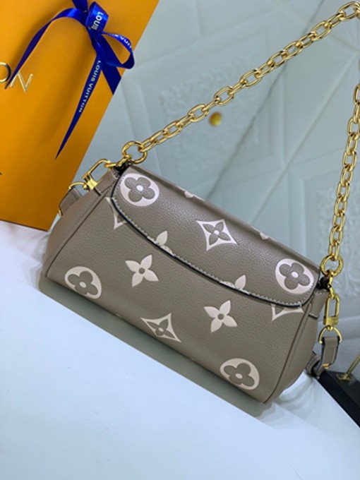 LV M45836 FAVORITE 壓紋軟粒面包包 單肩手提包-6